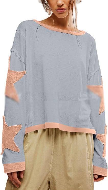 Star Oversized Crewneck Pullover
