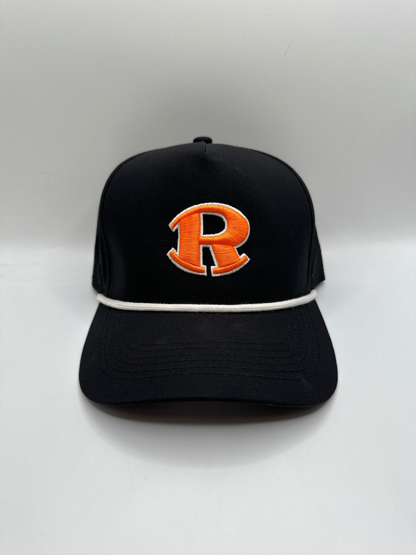 Rockin' R Perforated Rope Hat - Black/White/Orange