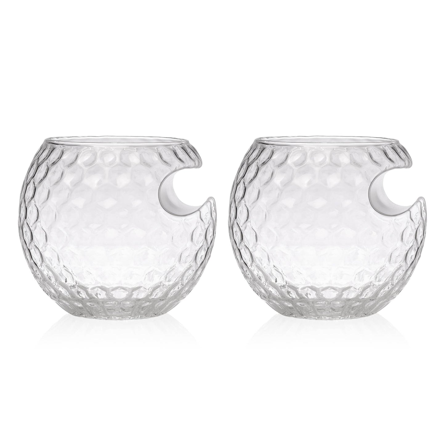 Set of Two Golf Ball Cigar Glass - Sports - Gifts for Him