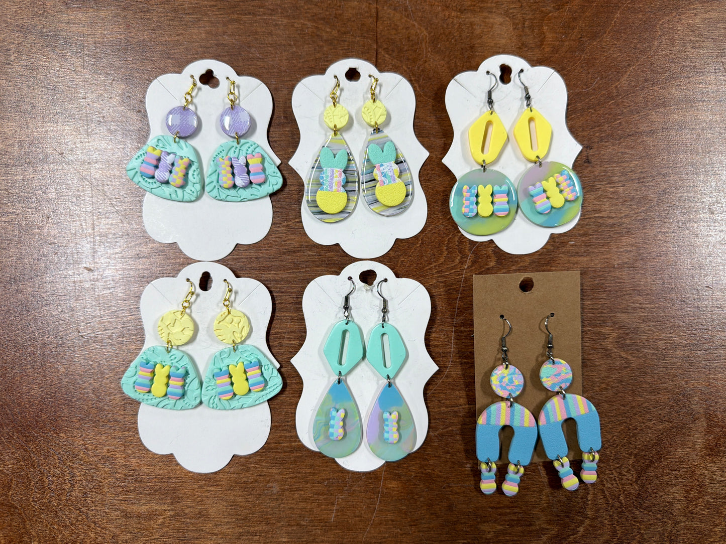 Easter Earrings Large- Clay