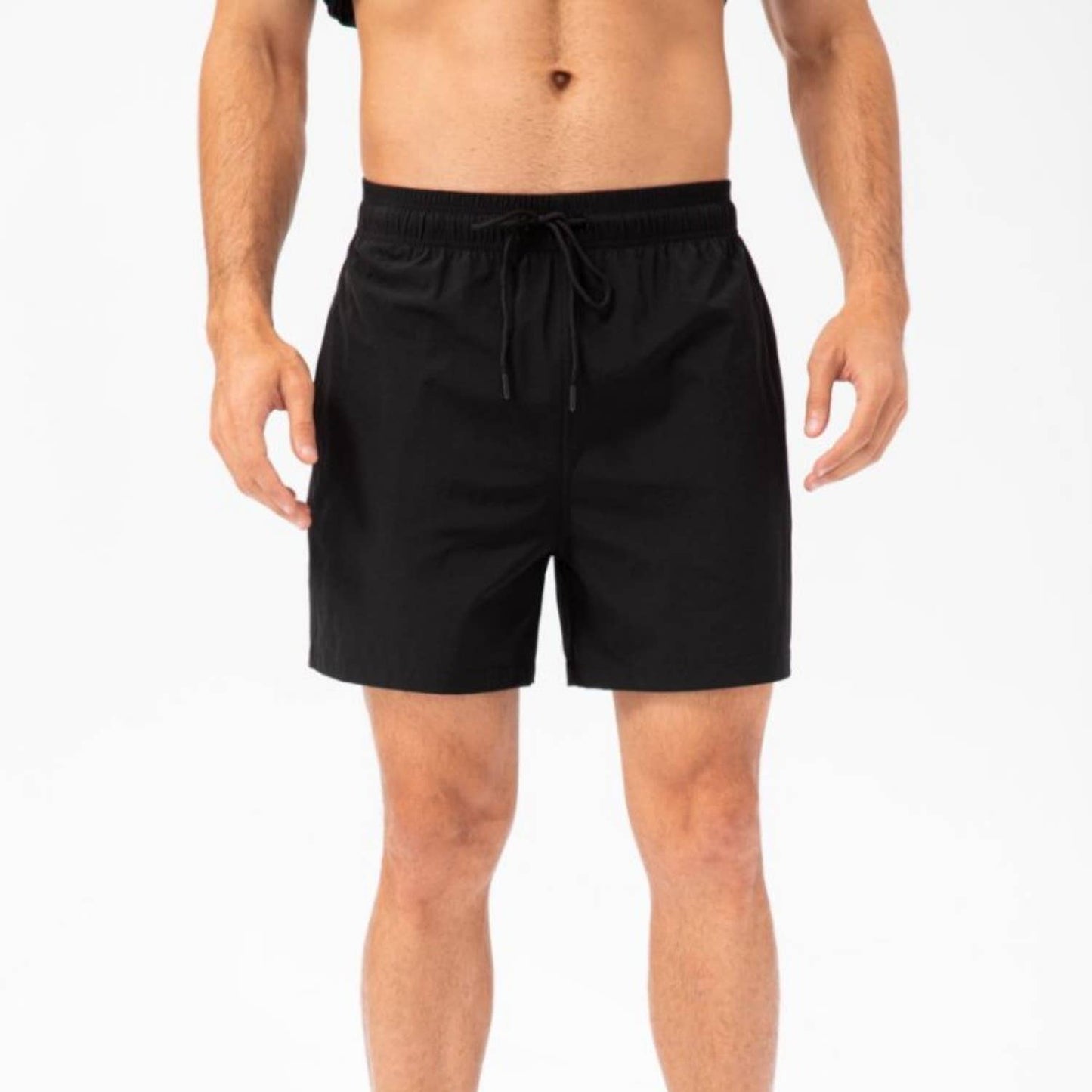 Men's Quick-Dry Athletic Shorts with Side Pockets