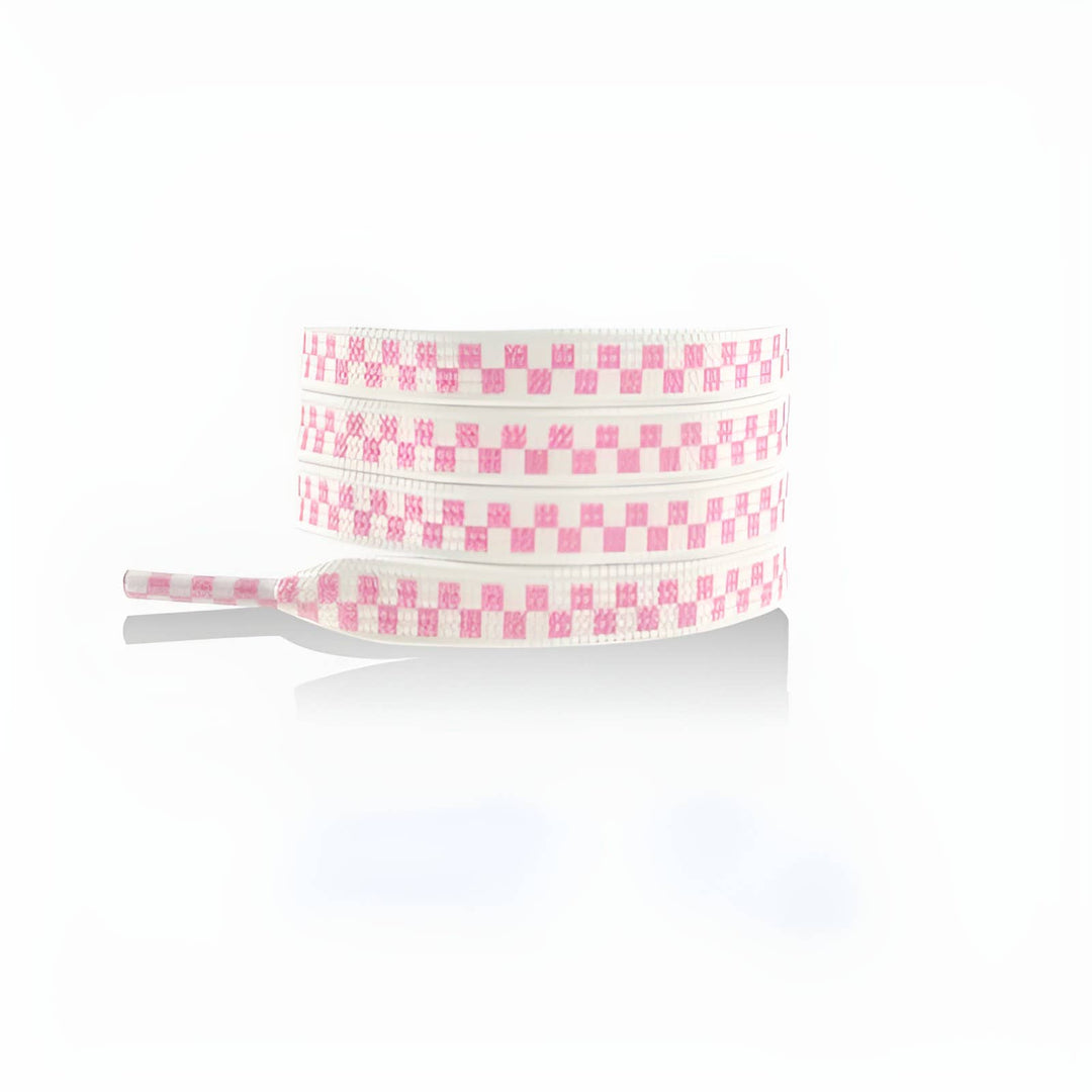 3D Checkerboard Flat Shoelace - Multi Colors Available