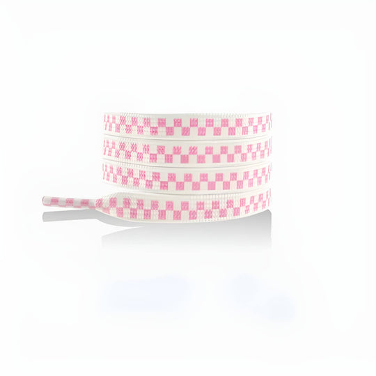 3D Checkerboard Flat Shoelace - Multi Colors Available