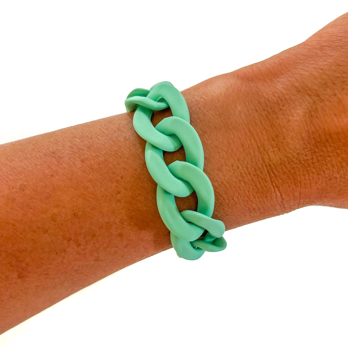 All Chunky Acrylic Chain Link Bracelet