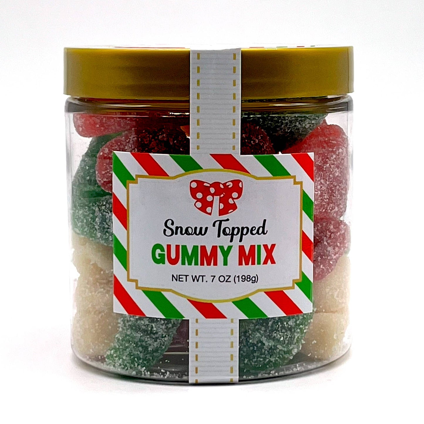 Christmas Candy Sugar Stacks - Sanded Gummy Trees & Snowmen