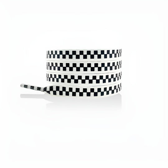 3D Checkerboard Flat Shoelace - Multi Colors Available