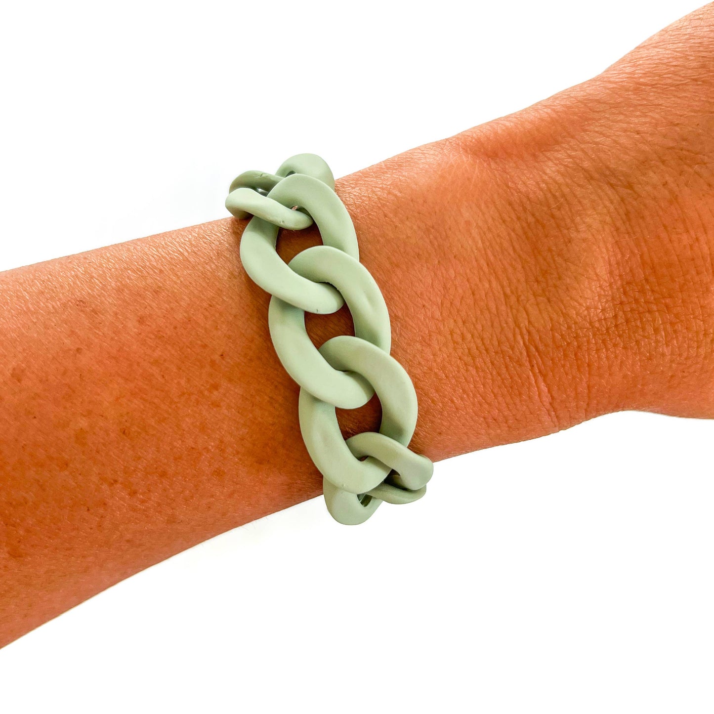 All Chunky Acrylic Chain Link Bracelet