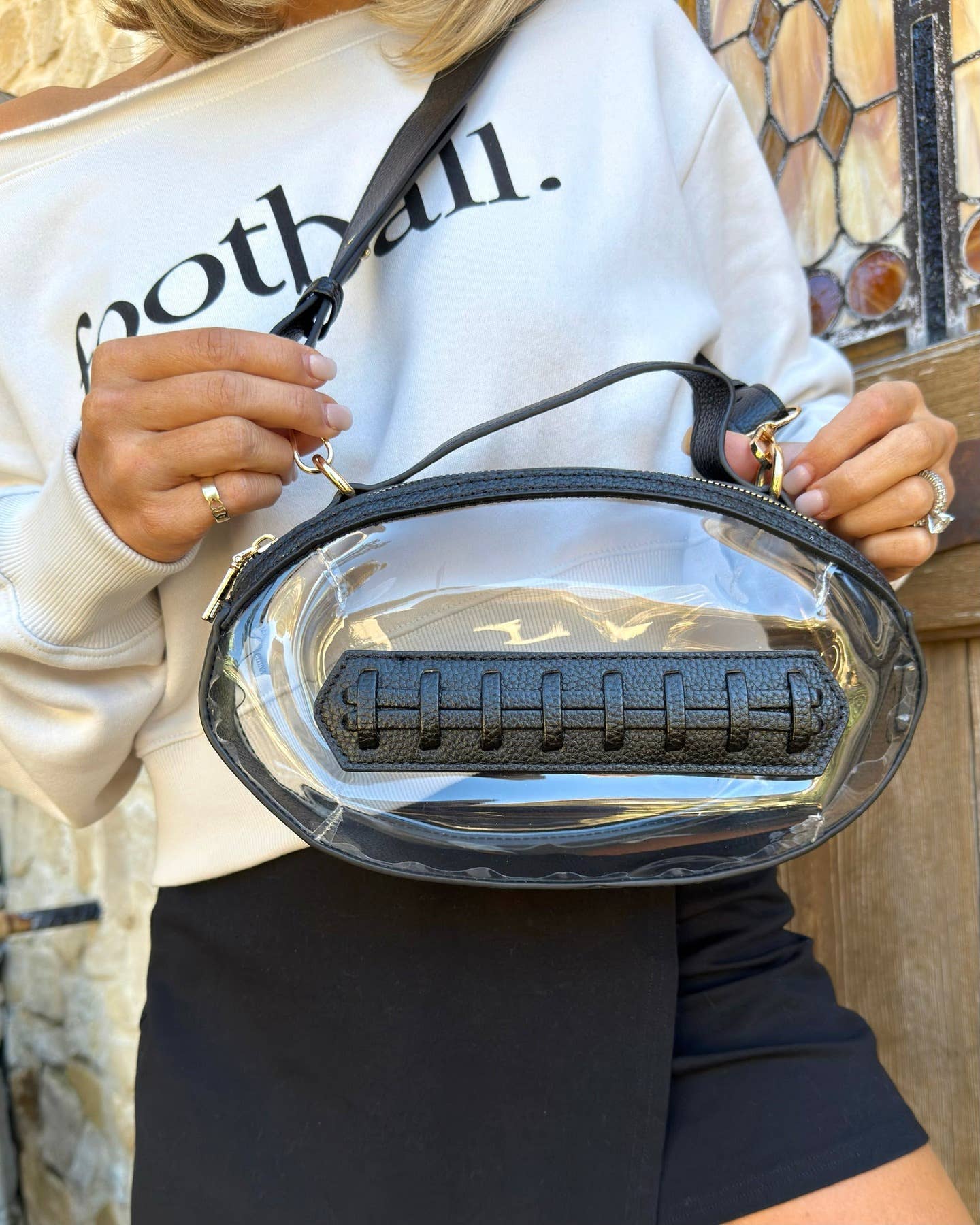 Clear Gameday Football Bag