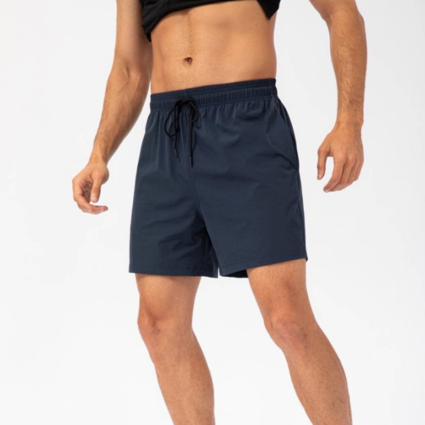 Men's Quick-Dry Athletic Shorts with Side Pockets