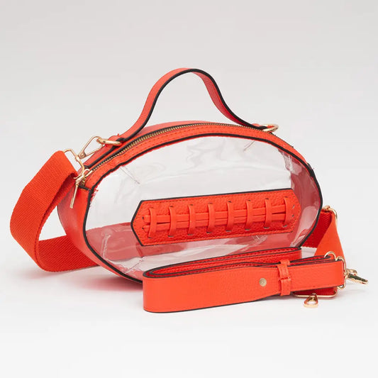 Game Day Clear Football Purse
