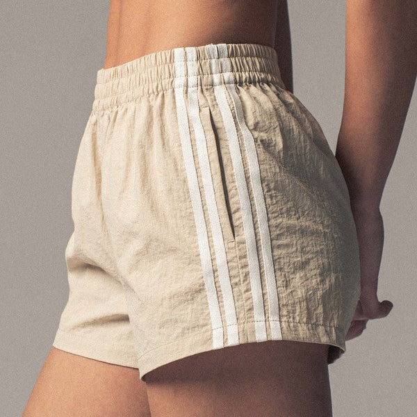 Sporty Air Flow Striped Shorts