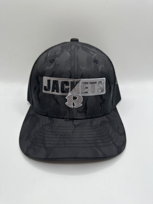 Black Camo Jackets Split Trucker