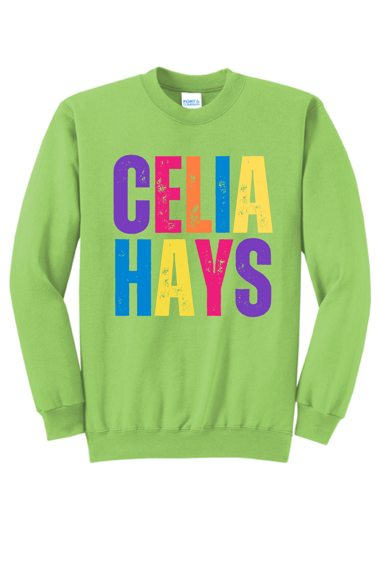 Celia Hays Neon Crewneck