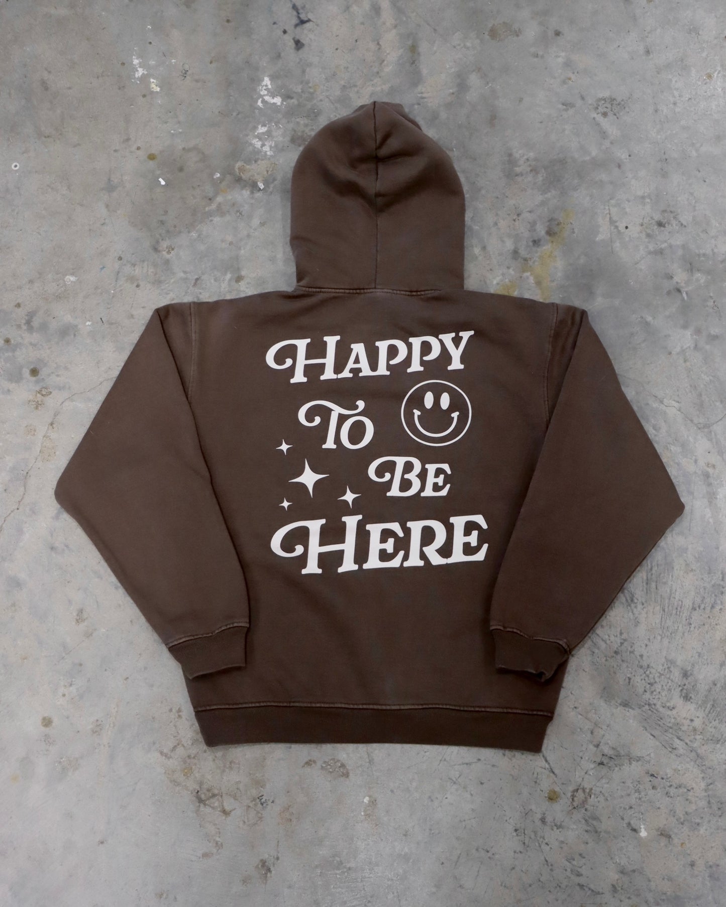 Happy Heart Dept. Brown Hoodie