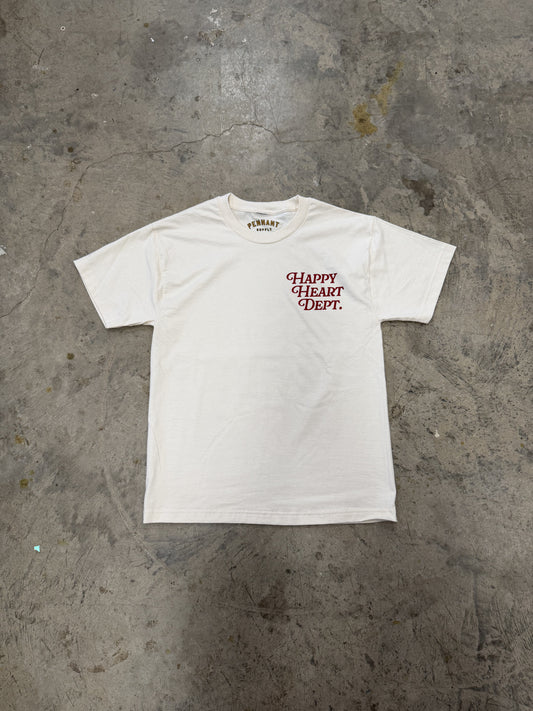 Happy Heart Dept. Cream Tee
