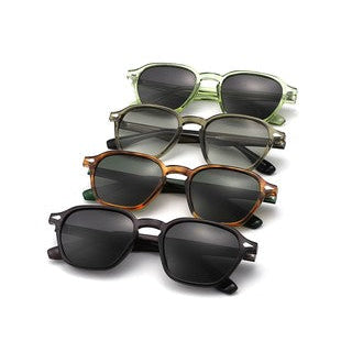 Retro Square Modern Geometric Polarized Sunglasses
