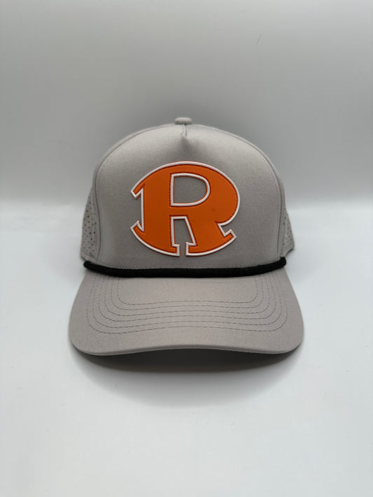 Rockin' R PVC Perforated Rope Hat - Grey/Black