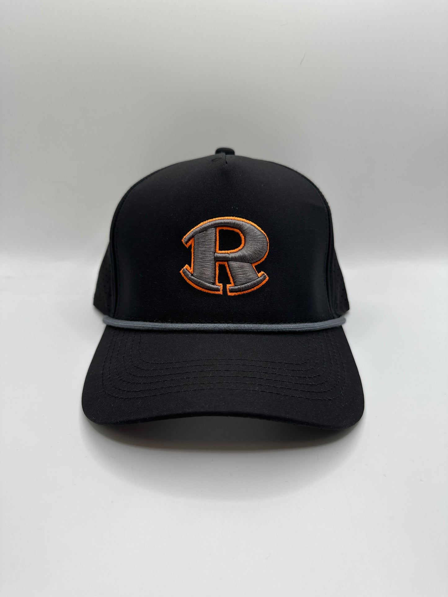 Rockin' R Perforated Rope Hat - Black/Grey/Grey