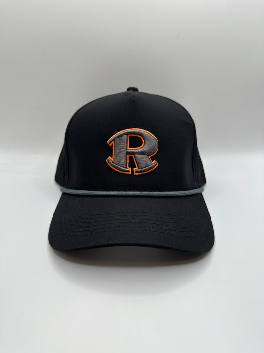Rockin' R Perforated Rope Hat - Black/Grey/Grey