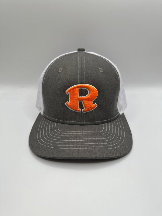 Rockin' R Trucker - Grey/White/Orange