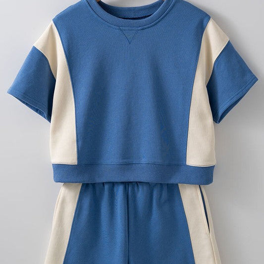 Aligned Panels French Terry Set