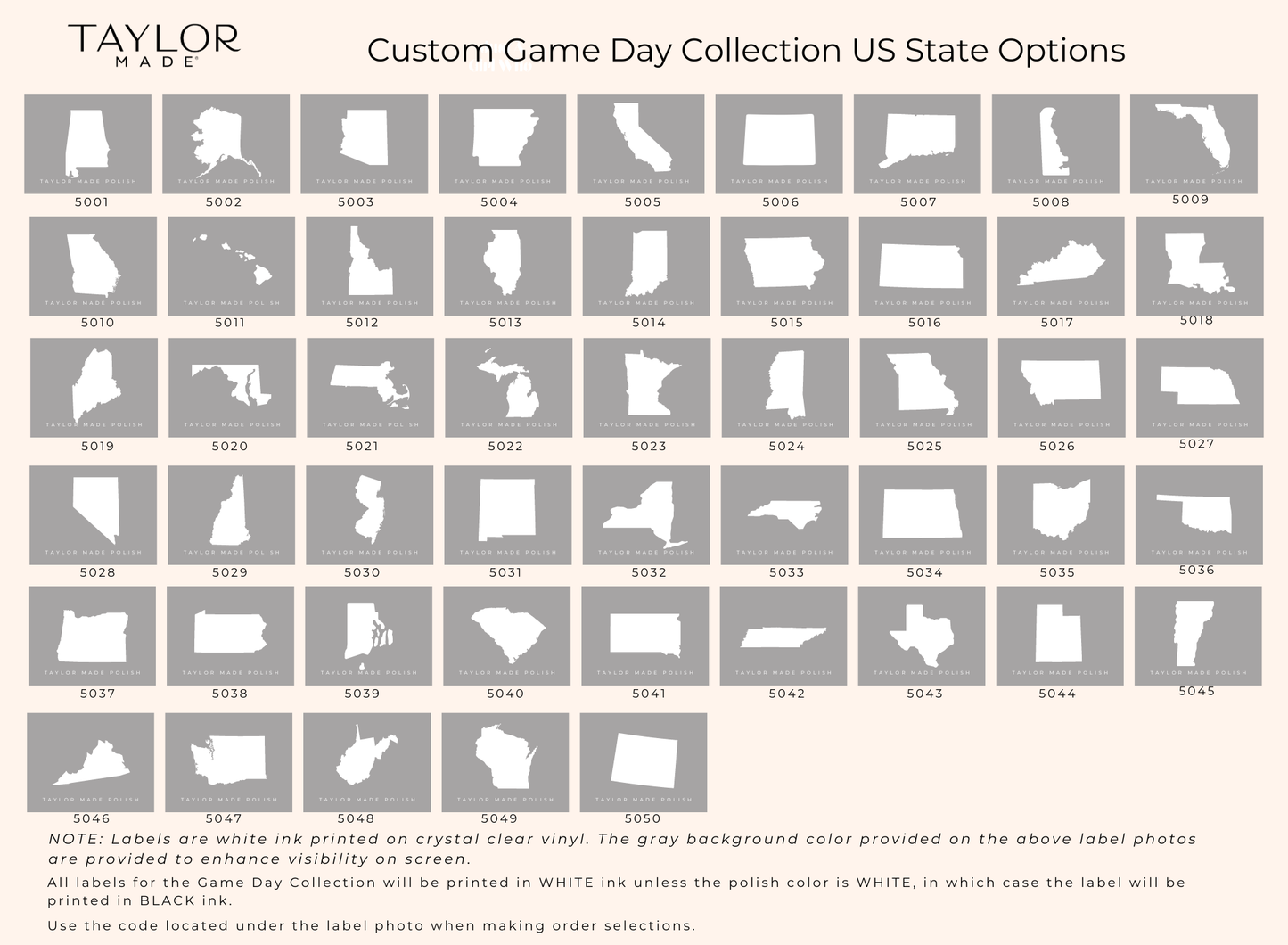 Custom Gameday Nail Polish - 2 Pack