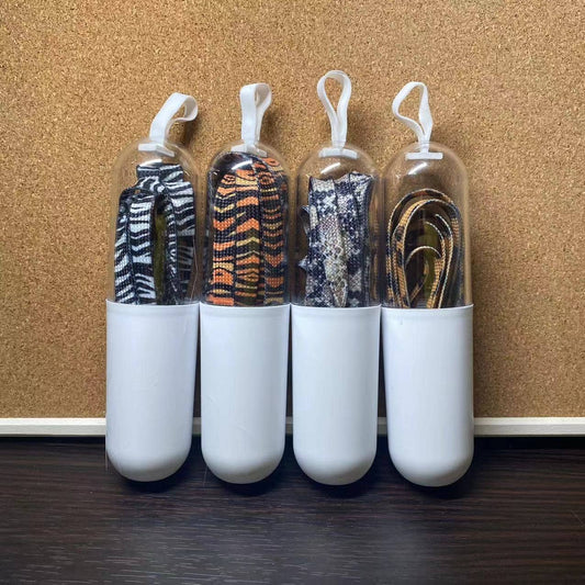 Zoo Pattern Flat Shoelaces - Multi Colors Available