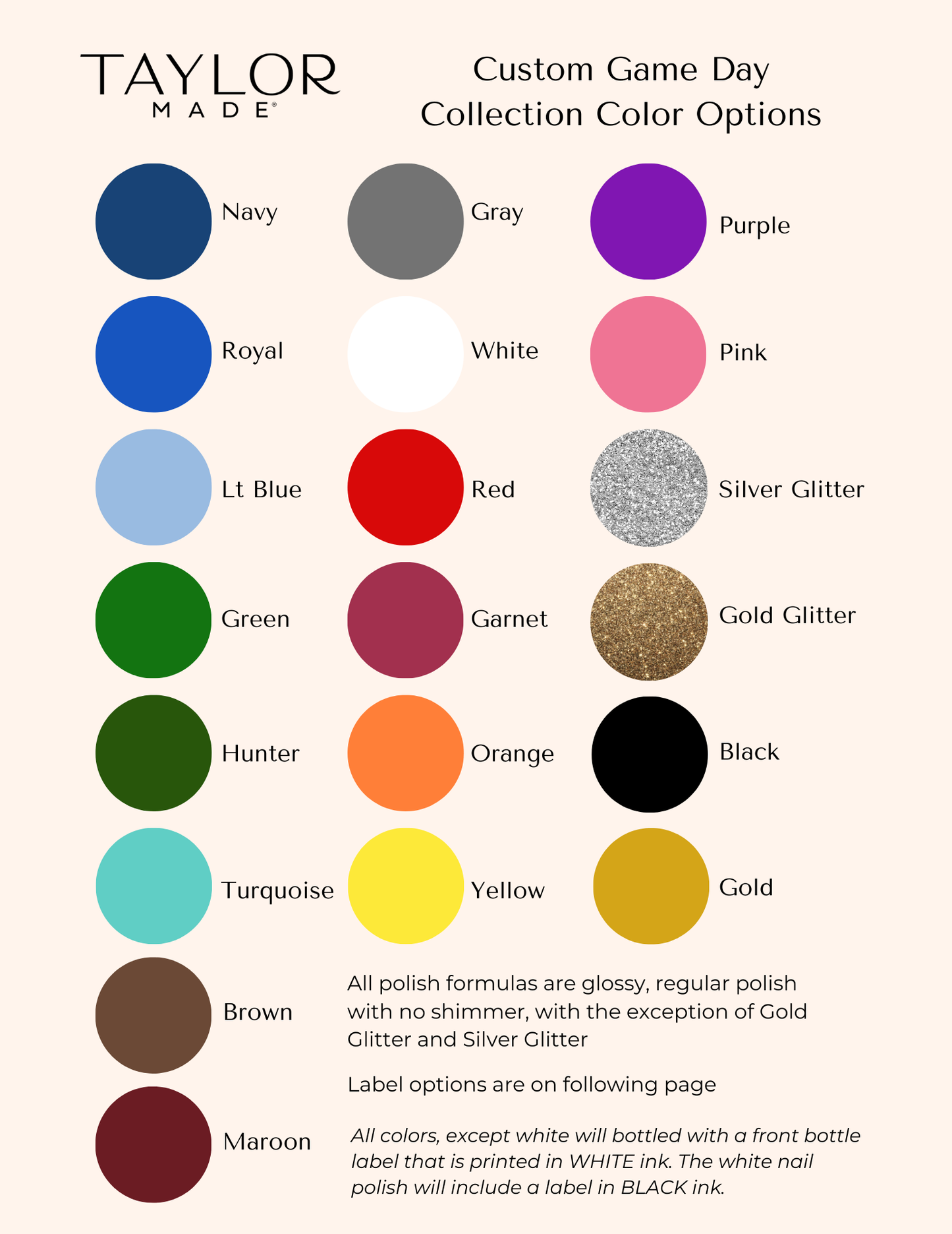 Custom Gameday Nail Polish - 2 Pack